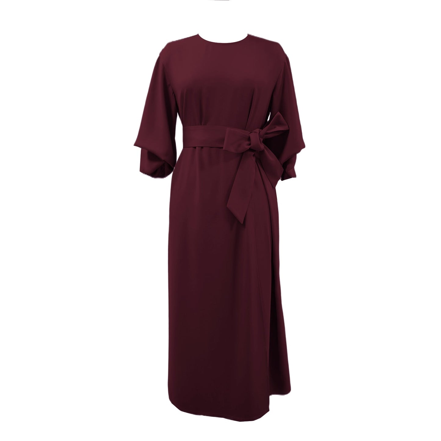 Elegant dress with balloon sleeves