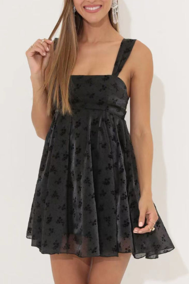 Floral Organza Baby Doll Dress
