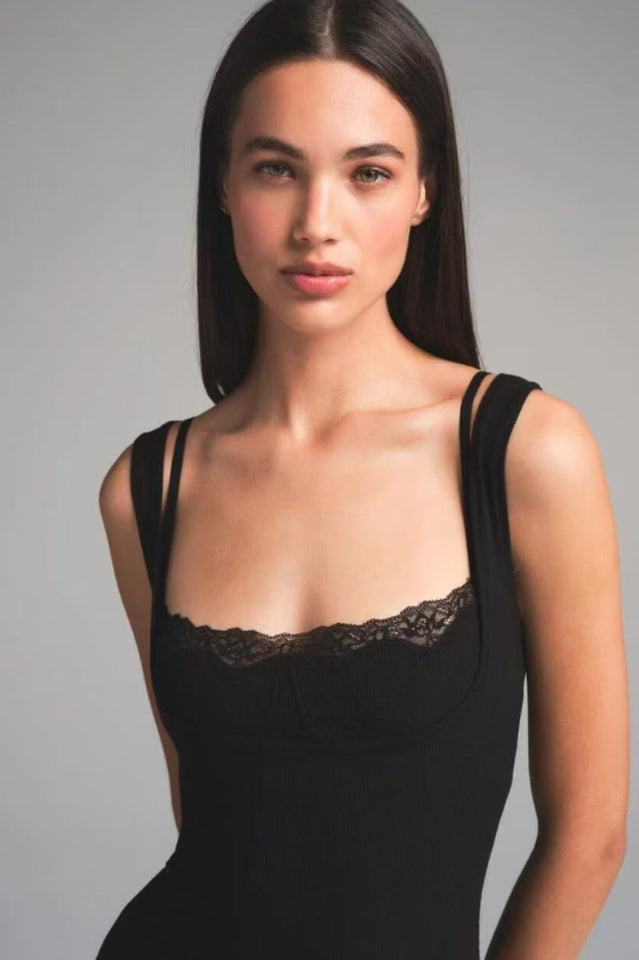 SKIMS Soft Lounge Lace Tank Dress