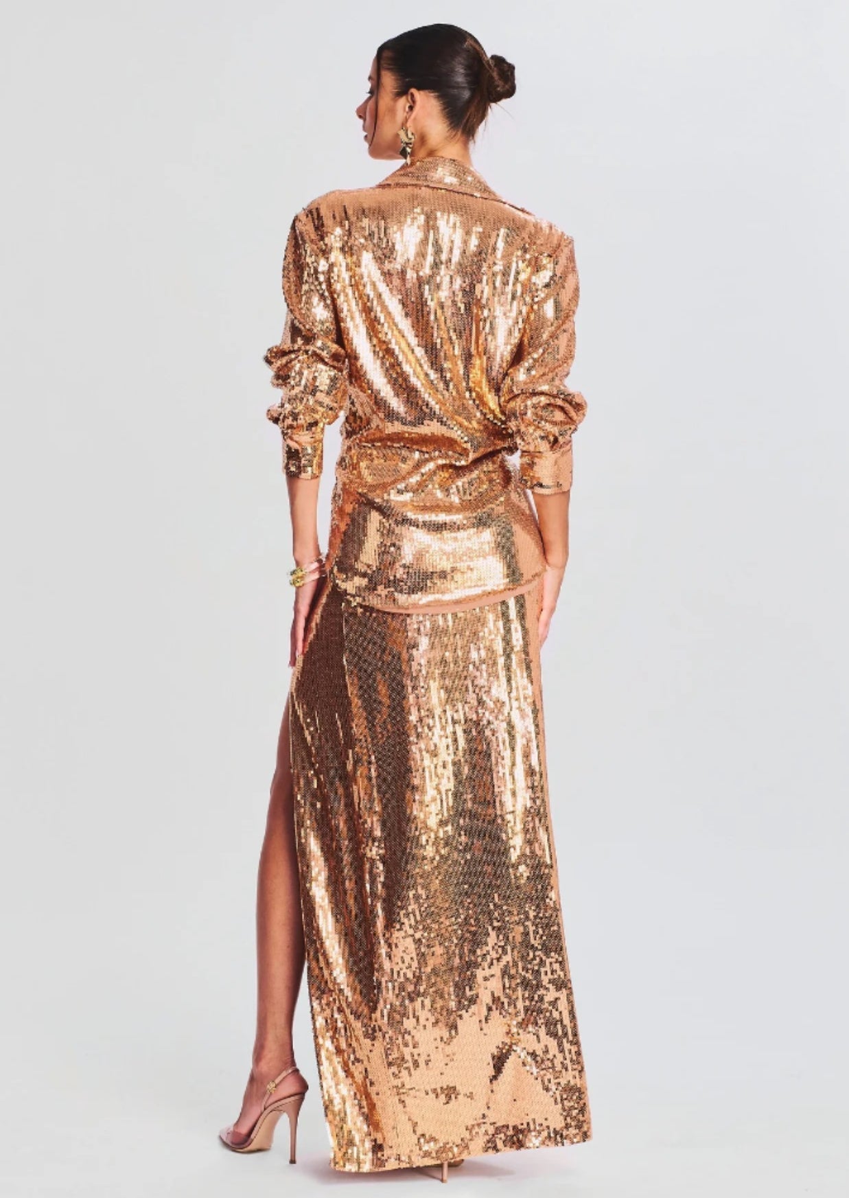Carlotta Sequin Top + Skirt Set
