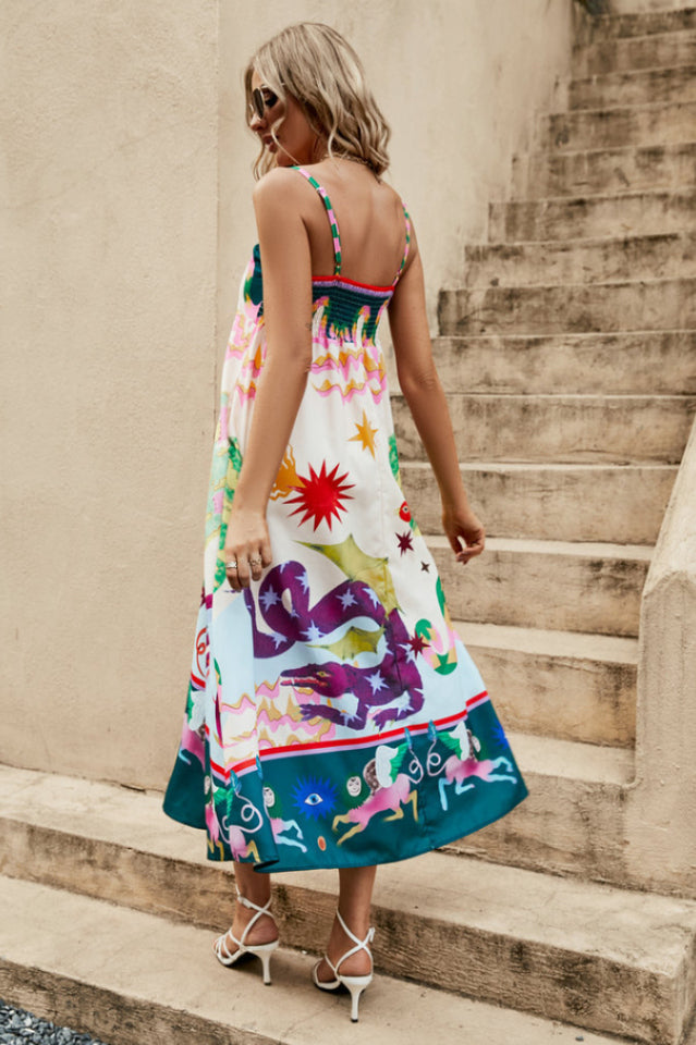 Seeker Folklore-Print Dress