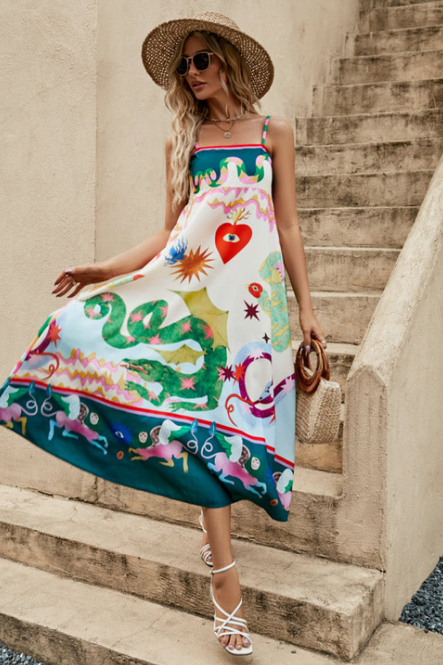 Seeker Folklore-Print Dress