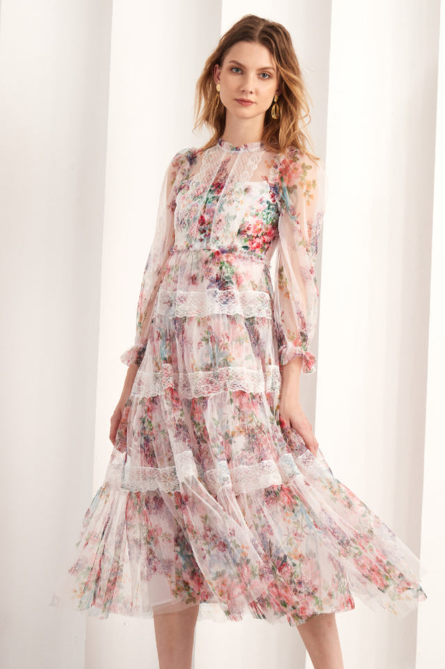 Floral Wonder Midi Dress