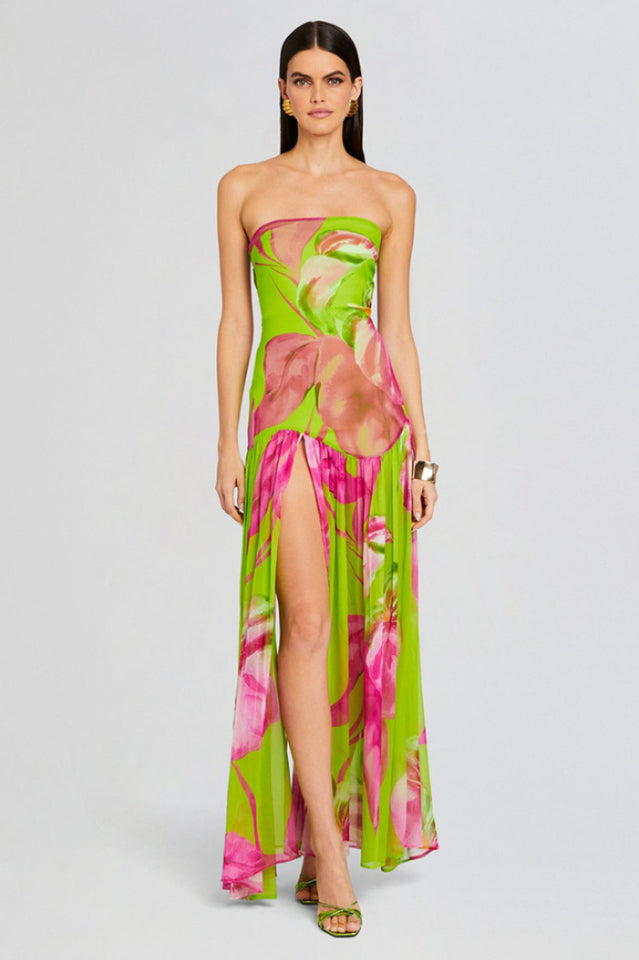 Nicole Silk Chiffon Dress