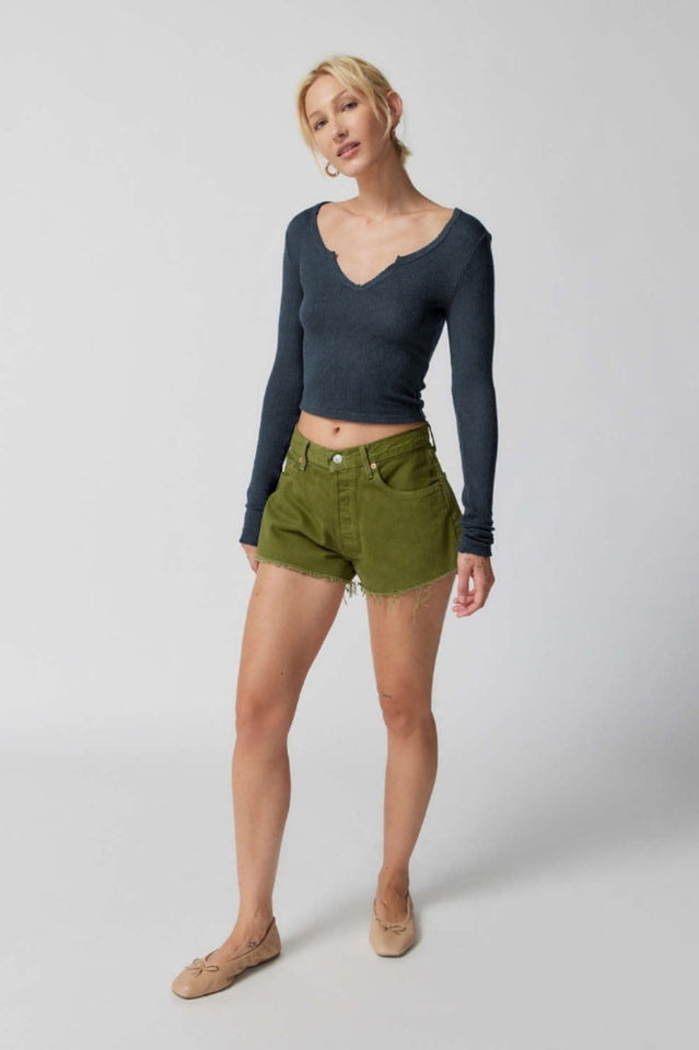 Self Design Scoop Neck Top