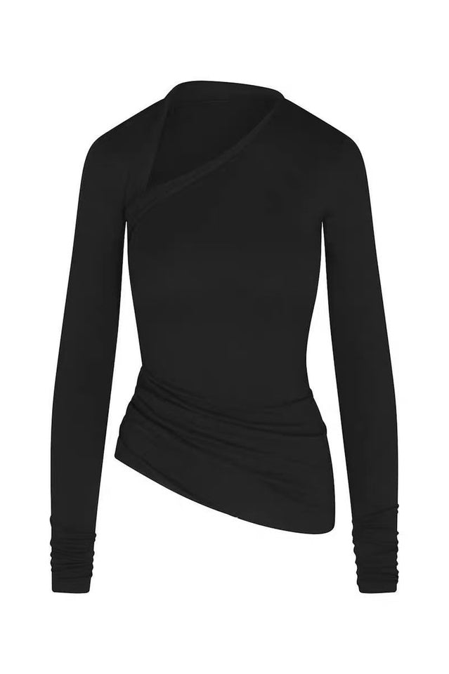 SKIMS Asymmetric Long Sleeve Top