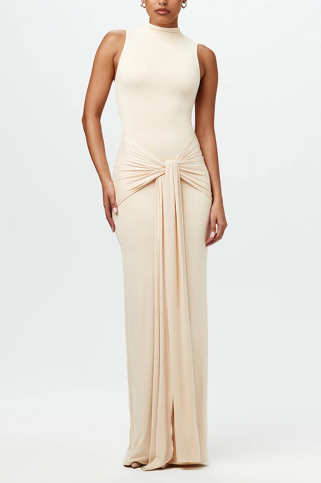 Ruched Bodycon Maxi Dress