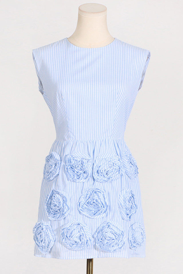 Rose Applique Mini Dress