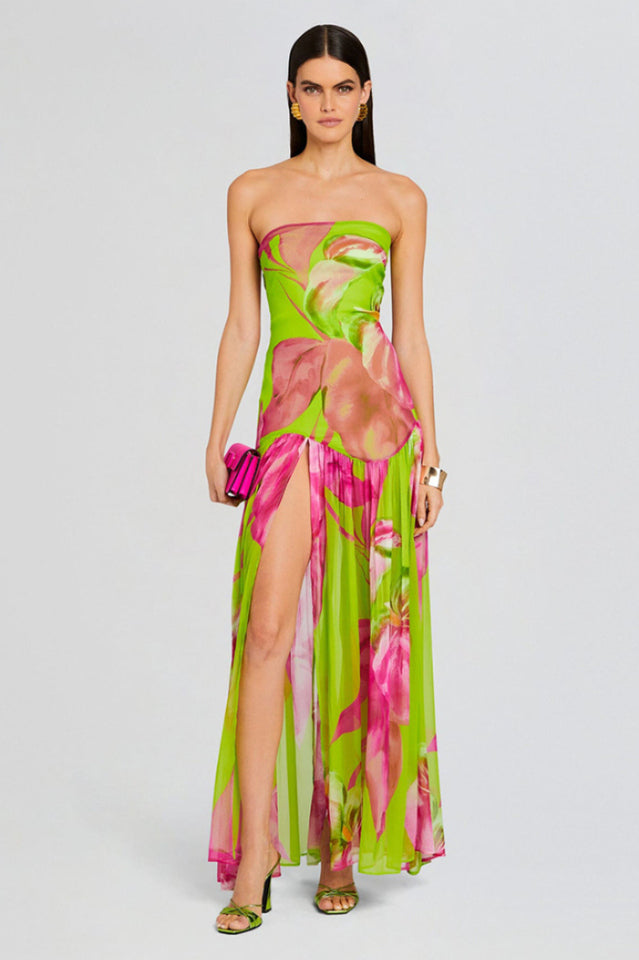 Nicole Silk Chiffon Dress