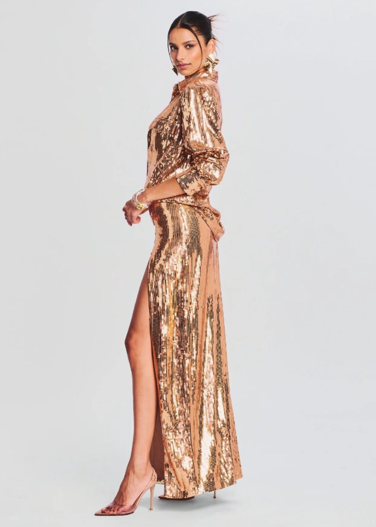 Carlotta Sequin Top + Skirt Set