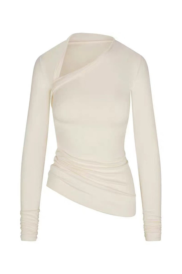 SKIMS Asymmetric Long Sleeve Top