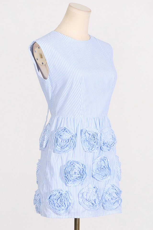 Rose Applique Mini Dress