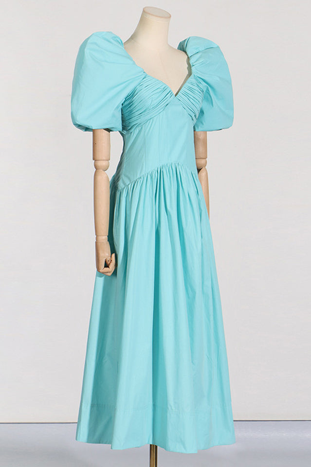 Gabrielle Puff Sleeve Midi Dress