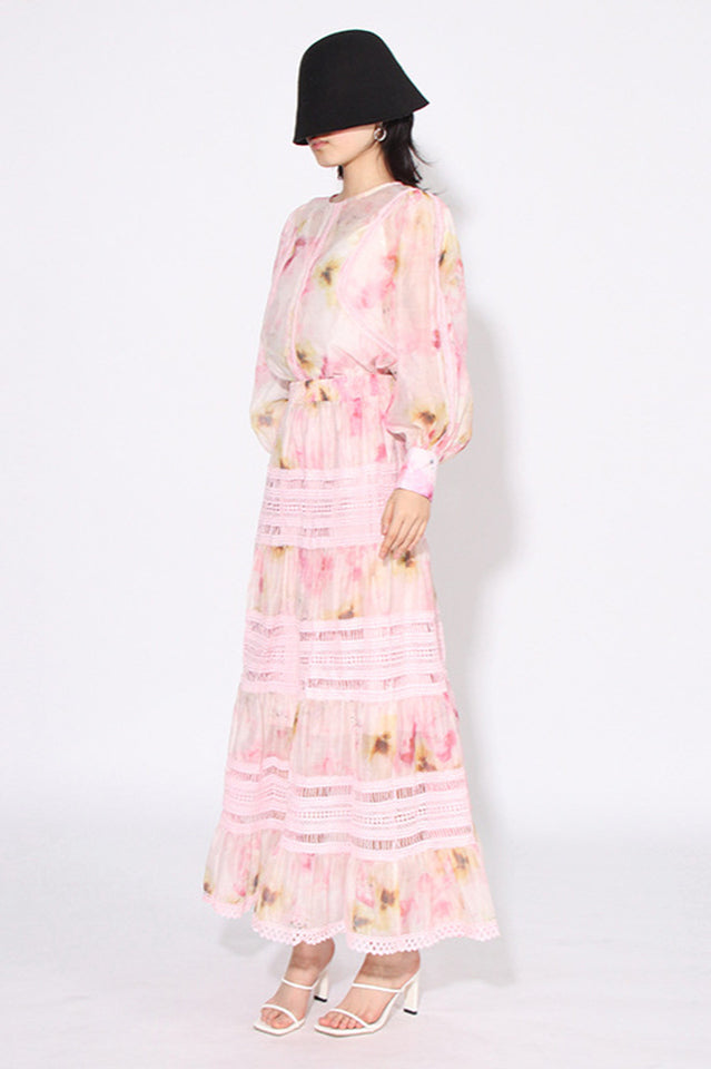 Faye Floral Top + Skirt Set