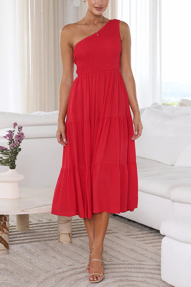 Cassy One Shoulder Abigail Dress