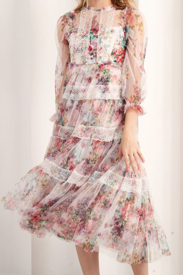 Floral Wonder Midi Dress