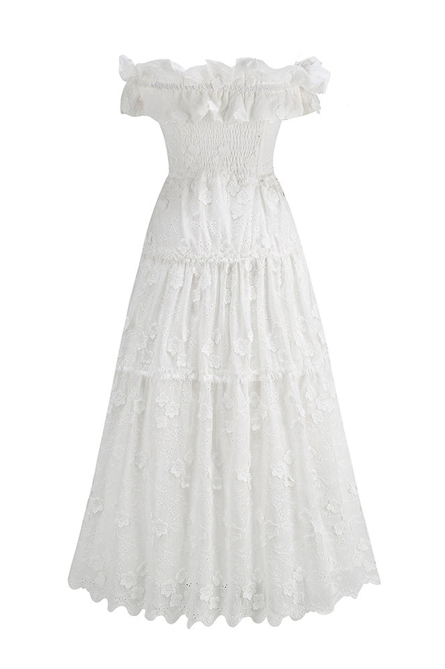 Piccola Off Shoulder Midi Dress