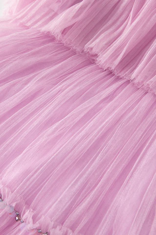 Ruffled Sleeve Corset Dress