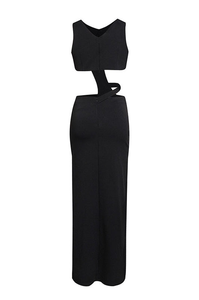 Pearl Embellished Jersey Maxi Dress