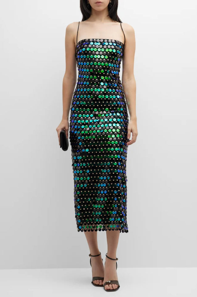 Phoenix Midi Dress in Sequins