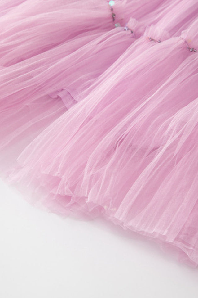 Ruffled Sleeve Corset Dress