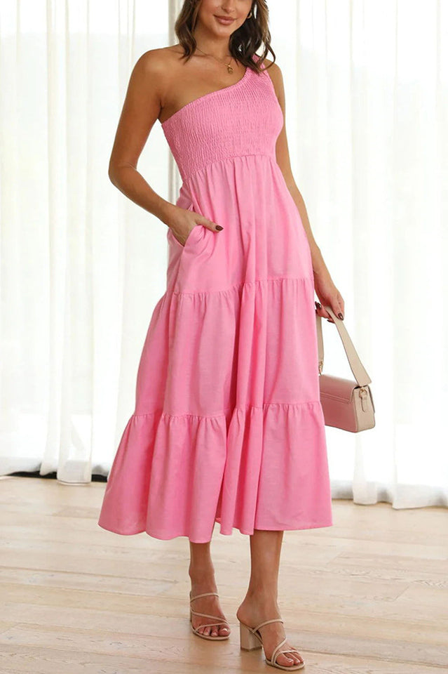 Cassy One Shoulder Abigail Dress