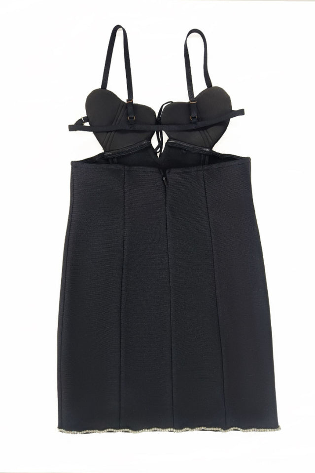 Heart Embellished Mini Dress