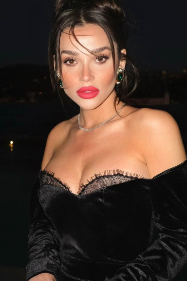 Palma Strapless Velvet Dress