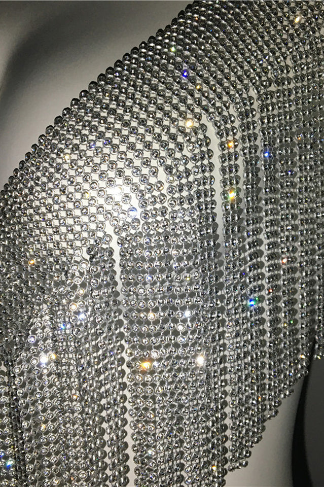 Metallic Rhinestone Top