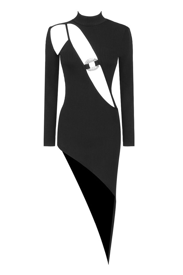 Pamela Asymmetrical Midi Dress