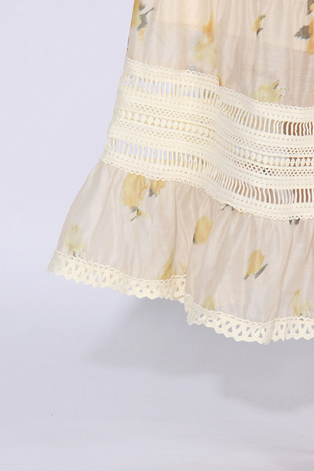 Faye Floral Top + Skirt Set