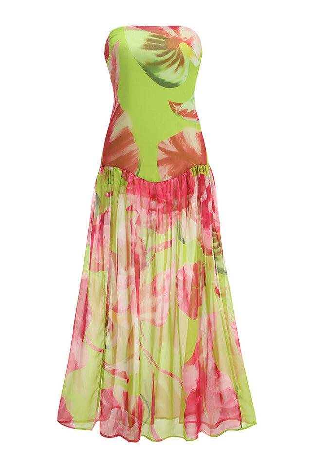 Nicole Silk Chiffon Dress