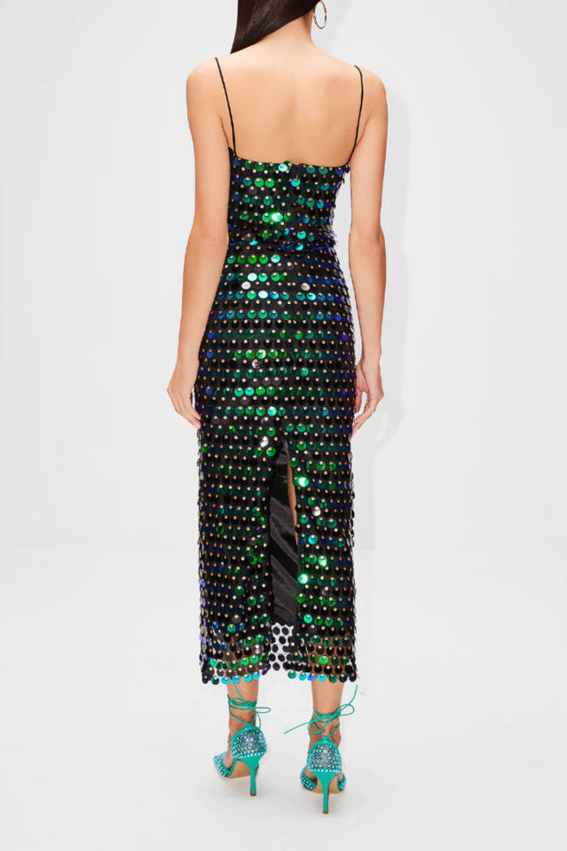 Phoenix Midi Dress in Sequins