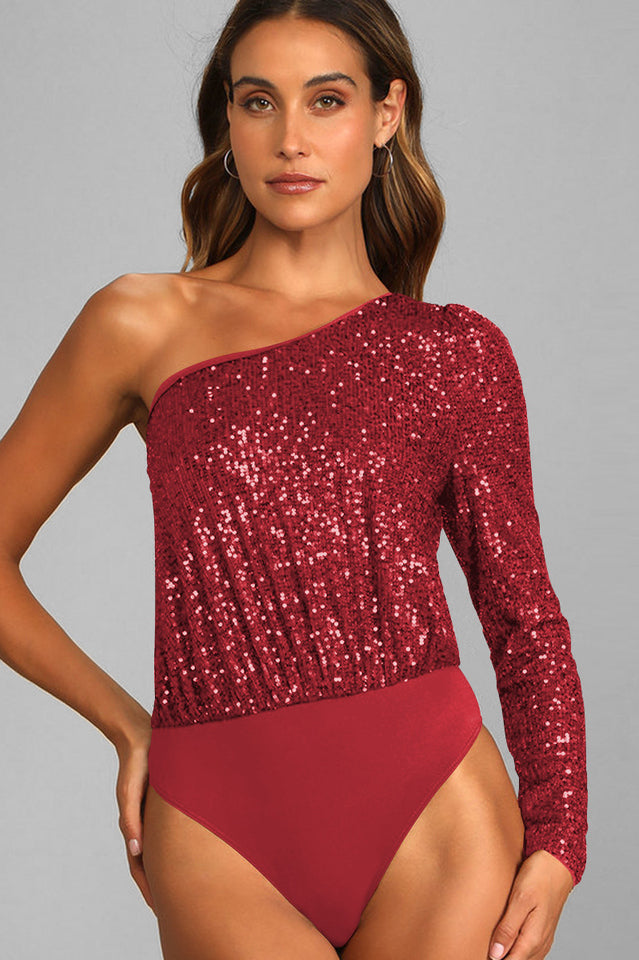 Mikah One Shoulder Long Sleeve Top