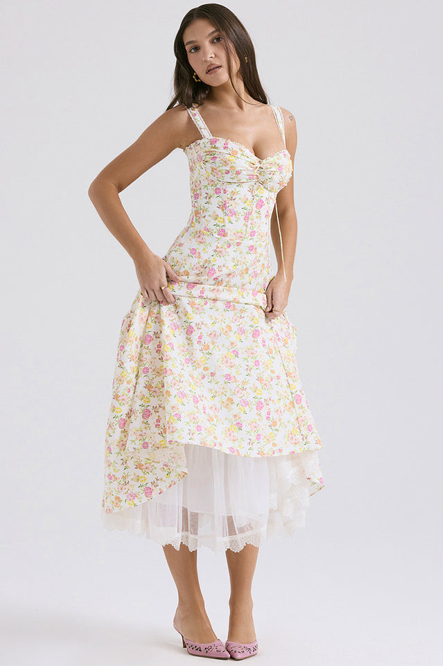 Rosalee Print Cotton Sundress