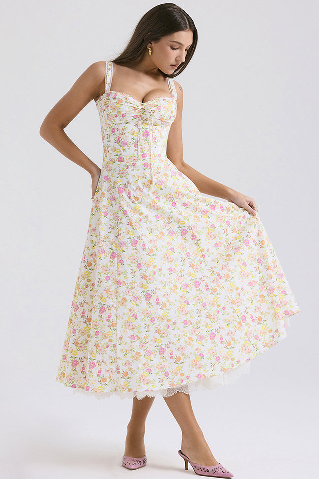 Rosalee Print Cotton Sundress