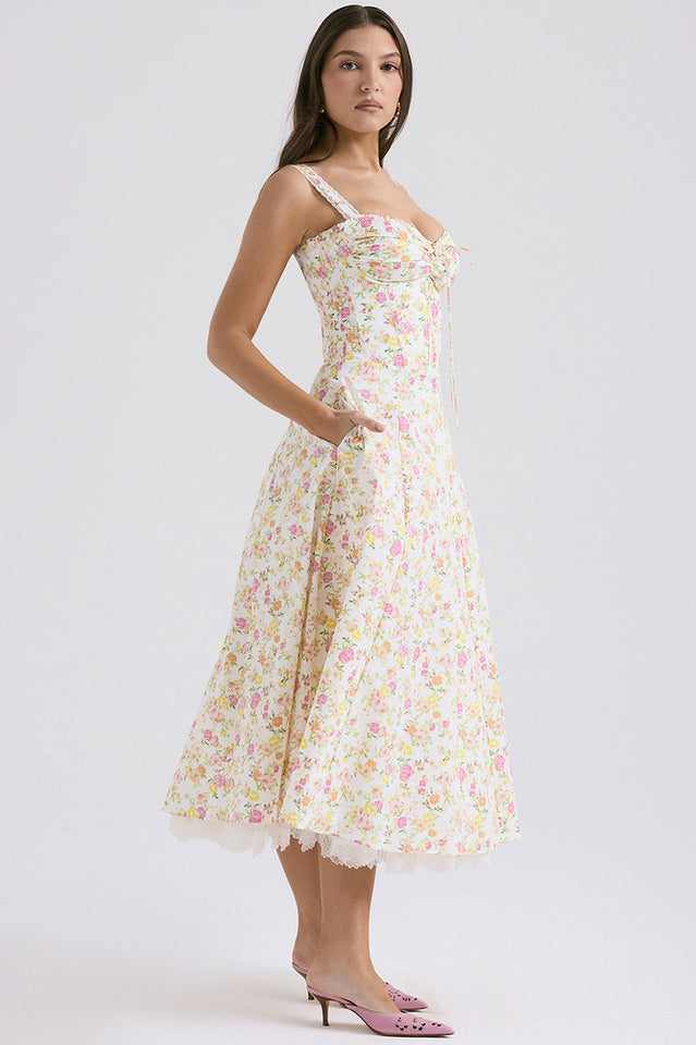 Rosalee Print Cotton Sundress