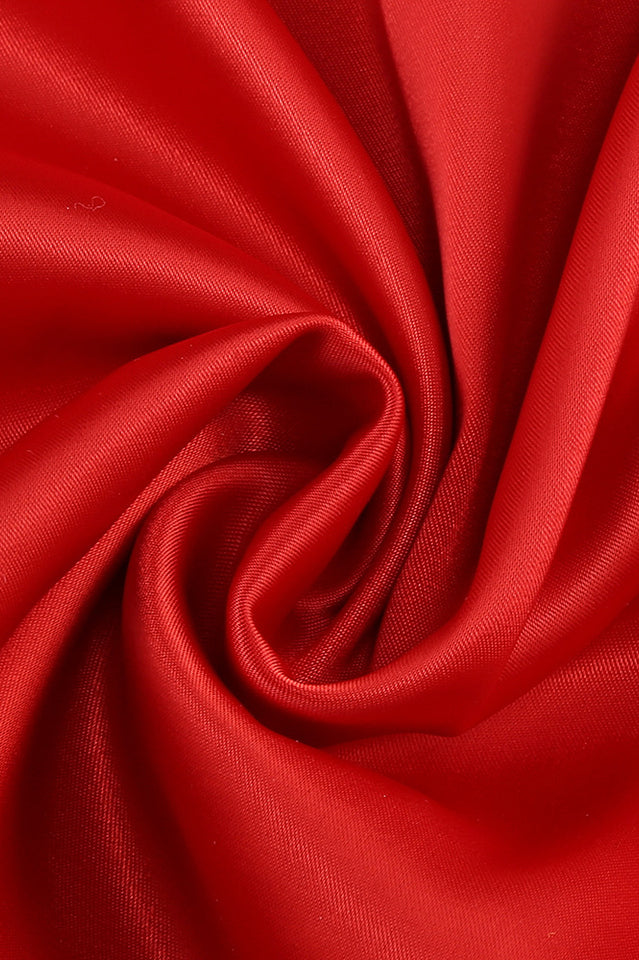 Minka Satin Red Bodycon Maxi Dress