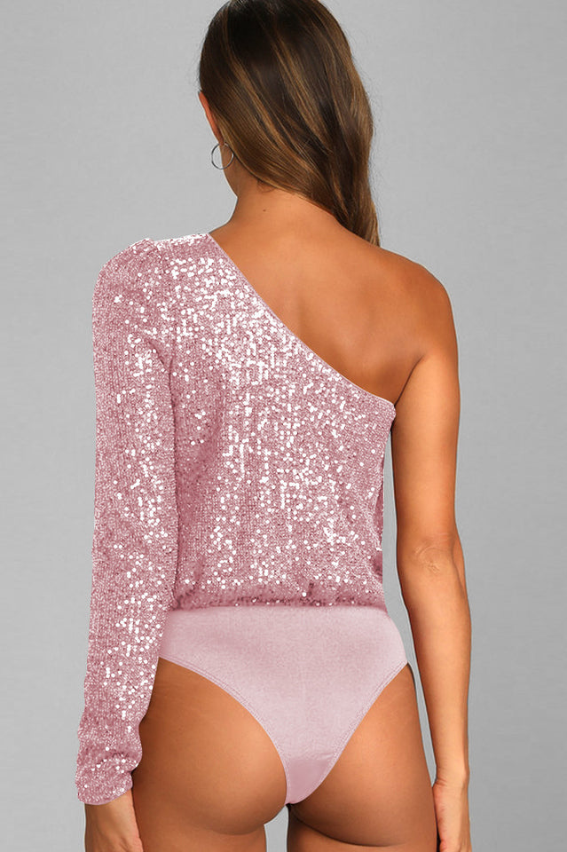 Mikah One Shoulder Long Sleeve Top