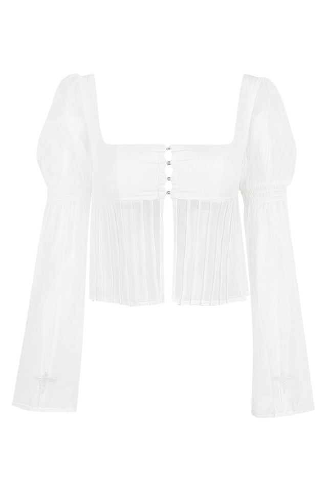 Lucie Chiffon Bustier Top
