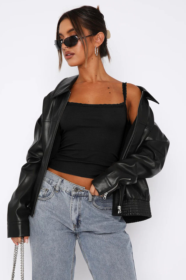 Solid Square Neck Top