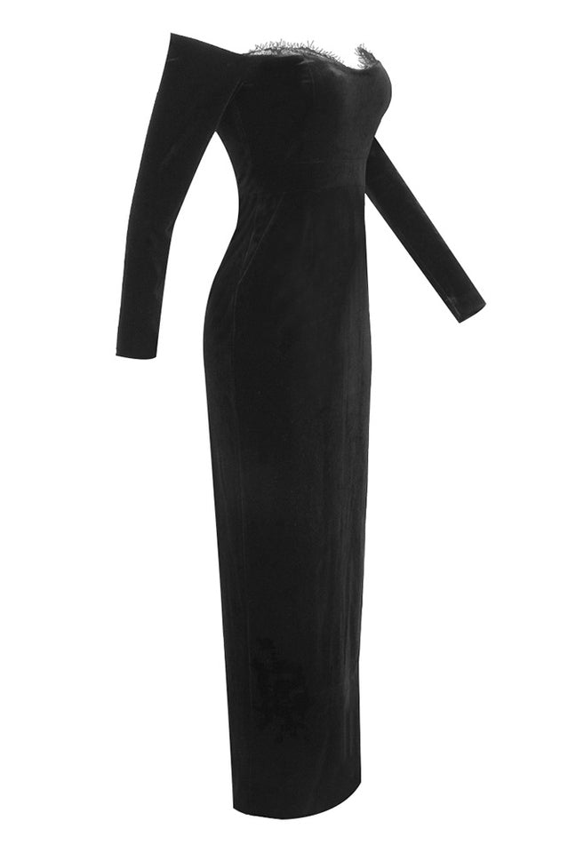 Palma Strapless Velvet Dress