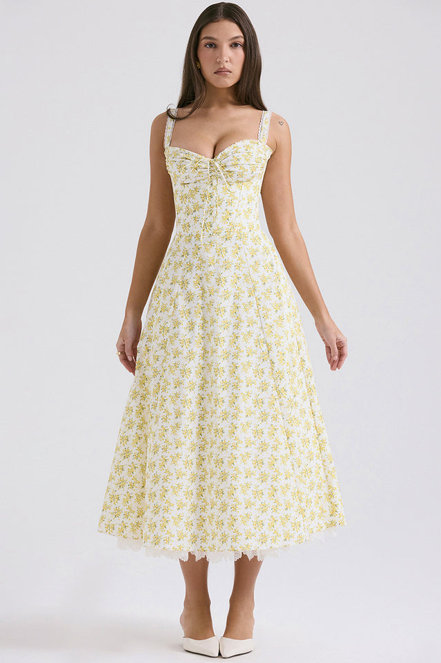 Rosalee Print Cotton Sundress