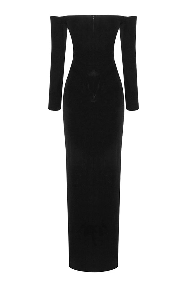 Palma Strapless Velvet Dress