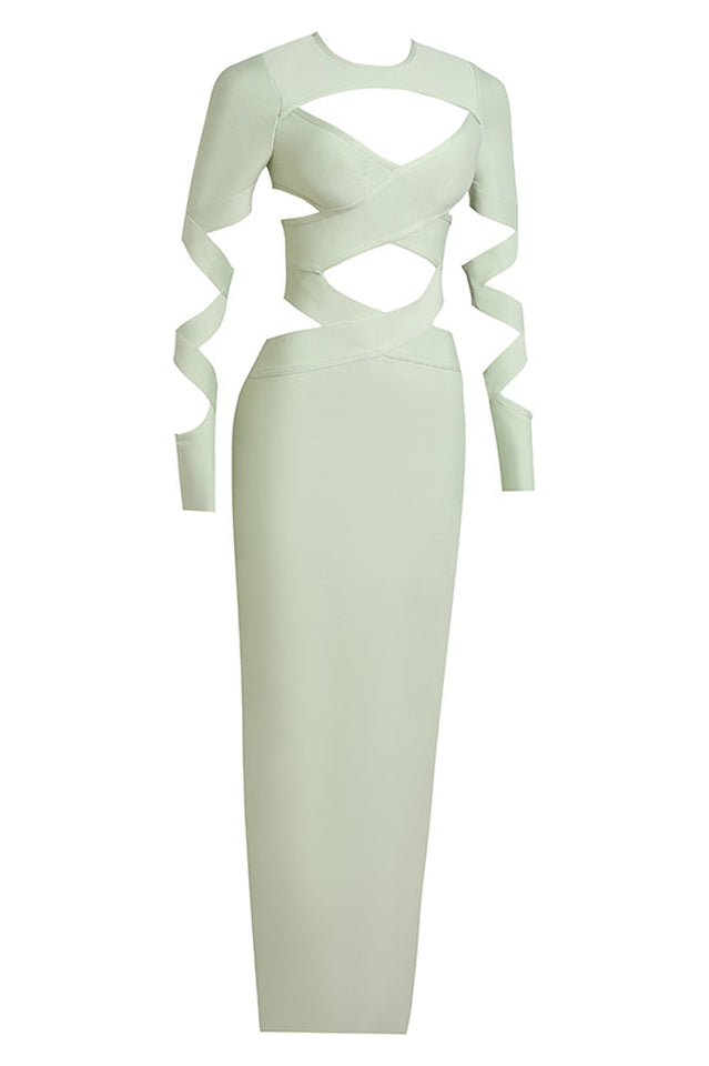 Messiah Cutout Maxi Bandage Dress