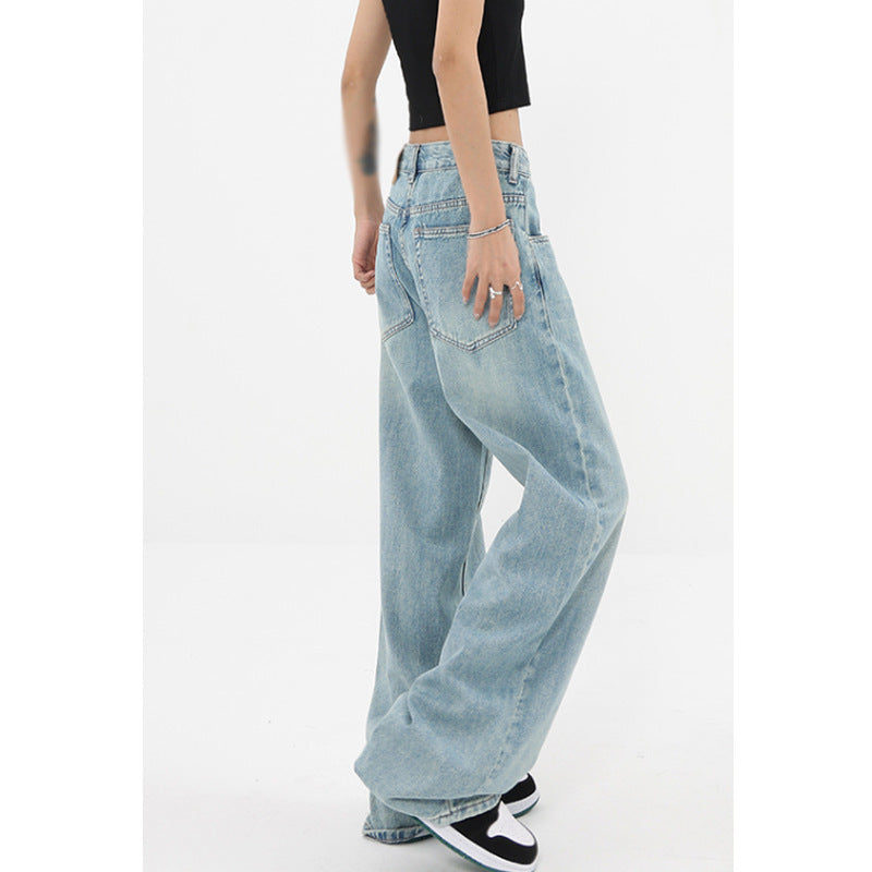 Vintage Light Wash Baggy Boyfriend Jeans