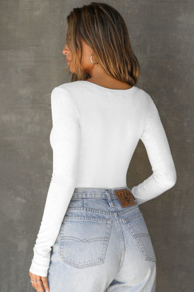 Henley Long Sleeve Top