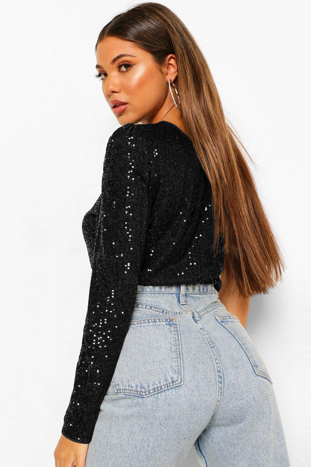 Mikah One Shoulder Long Sleeve Top