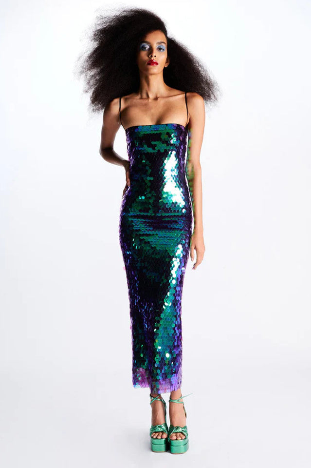 Phoenix Midi Dress in Sequins