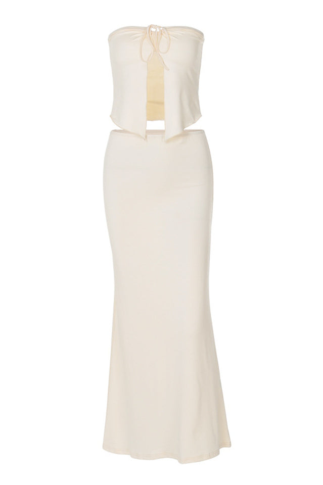 Erin Tie-Up Top & Skirt Set